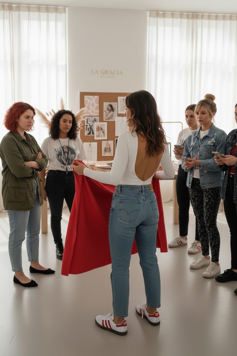 Taller grupal con perfil visible